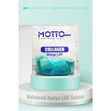 Motto Plus Professional Yaşlanma Karşıtı ve Nemlendirici Kolajen Özlü Banyo Lifli Sabun 130GR.