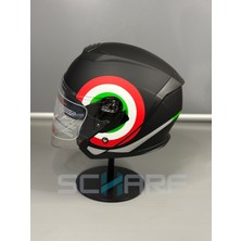 JK20 Scharf JK-526 Güneş Vizörlü Yarım Kask