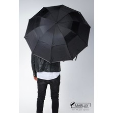 Marlux Siyah Çift Katlı Protokol Unisex Şemsiye M21MAR207CKR001