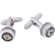 Coolmenclub Füme Taşlı Klasik Kol Düğmesi