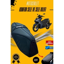 Motobros Rks Arome 125 Uyumlu Konfor Sele ve Sele Kılıfı Visco Sünger (Kılıf Hediyeli)