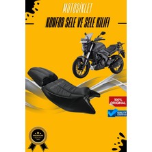 Motobros Bajaj Dominar 250/400 Konfor Sele Kılıfı Visco Sünger Yırtılmaya Dayanıklı (Su Geçirmez)