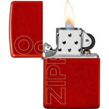 Zippo Metallic Red Logo Design Çakmak