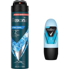 Rexona Men Erkek Sprey Deodorant Xtra Cool 150 ml + Erkek Roll On Deodorant Xtra Cool 20 ml