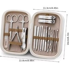 Gaman Gmn-8 Profesyonel 18 Parça Manikür&pedikür Yüz Bakım Seti & Manicure Set & Özel Kutulu