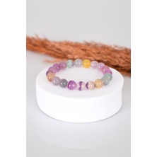 Safnaturel Florit Doğal Taş Bileklik 9 mm A+ Kalite