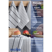 Moke E-Ticaret Pamela 6'Lı 30x55 Cm El & Yüz  Havlu Seti Ve Mutfak Havlusu