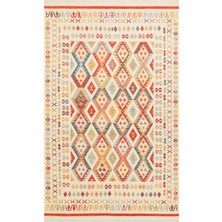 Eko Halı Nomad NMD08 Lıght Multy Pamuk Ile Üretilen Çift Taraflı Kullanıma Uygun Yıkanabilir Otantik Kilim