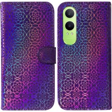 YH Market Oneplus Nord Ce4 Lite Için Flip Case Kart Yuvası Cüzdan Kılıf Glitter Standı (Yurt Dışından)