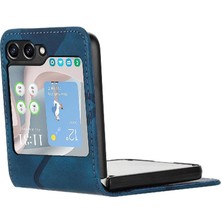 YH Market Samsung Galaxy Z Flip 6 Için Flip Case Kart Yuvası Standı ile Flip Cüzdan Pu (Yurt Dışından)