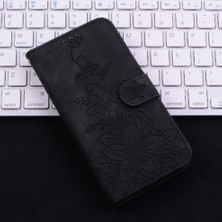 YH Market Oneplus Nord Ce4 Lite Manyetik Kickstand Kabartmalı Zambak Kart Için Flip Case (Yurt Dışından)