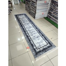 Zeyra Home 80X300 Makinada Yıkanabilir Kaymaz Dod Taban 3,5mm Süngerli  Yolluk