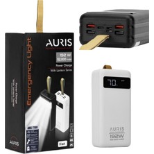 Auris 192W 52.000 Mah LED Fenerli 7 USB Çıkışlı Taşınabilir Şarj Istasyonu Powerbank