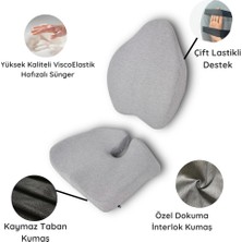 Viscomfort Ergonomik Oturma Minderi  &  Ortopedik Visco Bel Yastık Seti