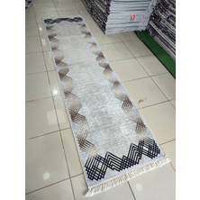 Zeyra Home 80X300 Makinada Yıkanabilir Dijital Baskı Kaymaz Dod Taban 3,5mm Süngerli  Yolluk