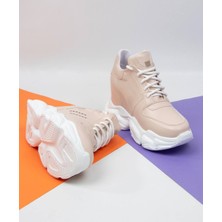 Leyna Gizli Dolgu Topuklu Baskılı Kadın Spor Ayakkabı