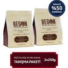 Begon Nord Kivu Nitelikli Filtre Kahve (Öğütülmüş) Tanışma Paketi 250G x 2 Adet