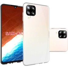 ZORE Galaxy M12 Kılıf Süper Silikon Kapak-Renksiz