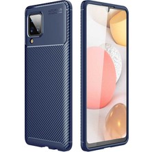 ZORE Galaxy M12 Kılıf Negro Silikon Kapak-Lacivert