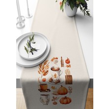 Bertille Home Sonbahar Serisi 140X40 cm Dijital Baskılı Runner (Halloween Autumn)