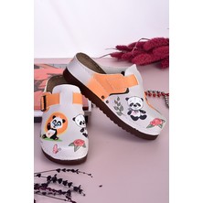 Azizsahinshoes 3001 Sevimli Panda Ortopedik Yumuşak Taban Anatomik Terlik