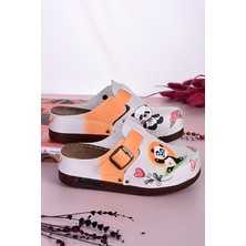 Azizsahinshoes 3001 Sevimli Panda Ortopedik Yumuşak Taban Anatomik Terlik