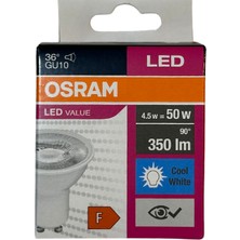 Osram 4.5W (50W) 4000K (Günışığı) GU10 Duylu PAR16 LED Spot