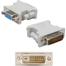 Hubstein DVI 24+1 Erkek To VGA Dişi Çevirici Dönüştürücü - DVI VGA Adaptör