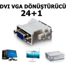 Hubstein DVI 24+1 Erkek To VGA Dişi Çevirici Dönüştürücü - DVI VGA Adaptör