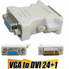 Hubstein DVI 24+1 Erkek To VGA Dişi Çevirici Dönüştürücü - DVI VGA Adaptör