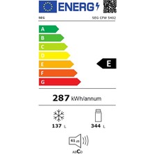 Seg Cfw 5402 E Enerji Sınıfı 481 lt No Frost Buzdolabı