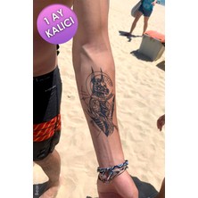 BP Tattoo 1 Ay Kalıcı Tattoo Annubis Dövmesi Doberman Geçici Dövme