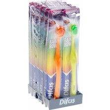 Difaş Diş Fırçası Rainbow "12 Adet Paketli"