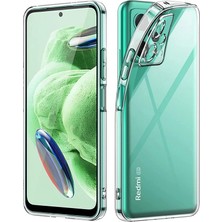 Caseart Xiaomi Note 12 Pro Plus Kapak Kamera Korumalı Lüx Silikon Şeffaf Kılıf