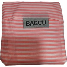 Nidage 34 x 48 Katlanabilir Market Pazar Kamp Plaj Cep Çantası Pembe