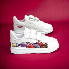 Lias Shoes Renkli Arabalar Baskılı Erkek Çocuk Spor Ayakkabı Sneaker