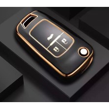 Satışmax Lüx Opel Uyumlu Astra Corsa Mokka Insignia Anahtar Kilifi Siyah 1.kalite