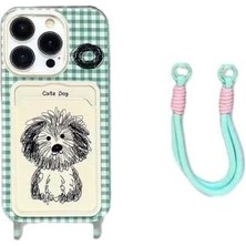 Lucentia Store Kart Kılıfı ve Ipi ile Doodle Puppy Telefon Kılıfı (Yurt Dışından)