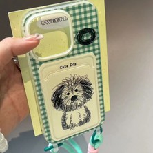 Lucentia Store Kart Kılıfı ve Ipi ile Doodle Puppy Telefon Kılıfı (Yurt Dışından)