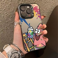 Lucentia Store Renkli Gümüş ve Siyah Patrick Graffiti Telefon Kılıfı (Yurt Dışından)