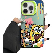 Lucentia Store Renkli Gümüş Yeşil Spongebob Grafiti Telefon Kılıfı (Yurt Dışından)