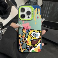 Lucentia Store Renkli Gümüş Yeşil Spongebob Grafiti Telefon Kılıfı (Yurt Dışından)