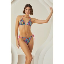 Loya Renkli Sundream Boyundan Bağlamalı Tek Üst Bikini