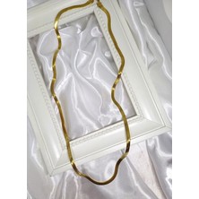 Rosa Juliet Jewelry Kadın Gold Renk  316L Çelik Kararma Yapmayan 60 cm Italyan Zincir Kolye