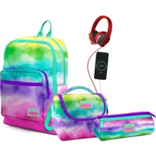 Coral High Yaygan Coral High Adalinhome Usb Şarjlı Kulaklık Çıkışlı 3'Lü Çanta Seti