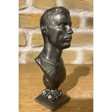 Craft 3D Atölye Messi ve Ronaldo(13 Cm)-Dünya Kupası(15 Cm) ( Paketi ile Beraber )Beton Biblo/büst/figür