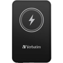 Verbatım 32240 Magsafe 5000 Mah Manyetik Kablosuz Siyah Powerbank -Verbatim 5000MAH Manyetik Kablosuz Şarj - Siyah