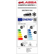 Lassa 205/70R15 96H Competus Winter 2+ Kış Lastiği (Üretim YILI:2024)