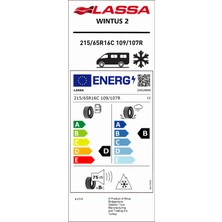 Lassa 215/65R16C 109/107R Wıntus 2 Kış Lastiği (Üretim YILI:2024)