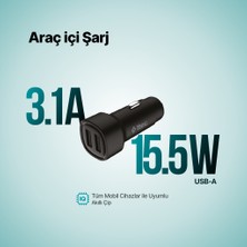 Ttec Smartcharger Duo 3.1A Araç Şarj Aleti Çift Usb.